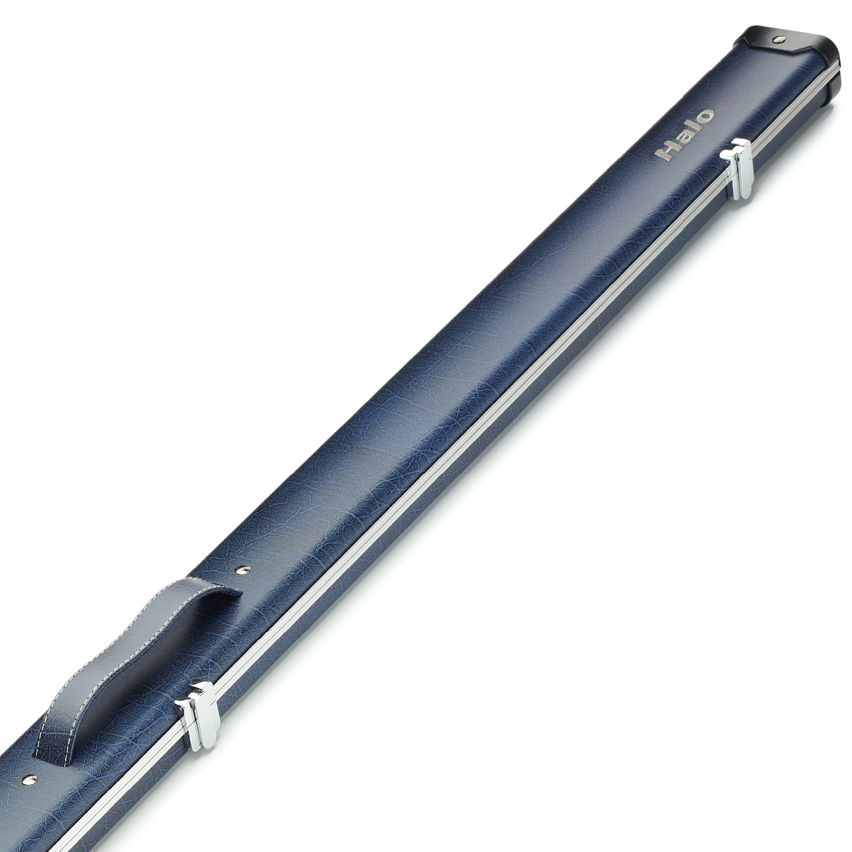 Peradon Blue Vein Halo Wide One Piece Cue Case Close Up