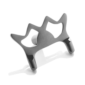 Peradon Butt Rest Heads - Black Chrome