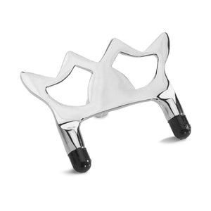 Peradon Butt Rest Heads - Chrome with toes