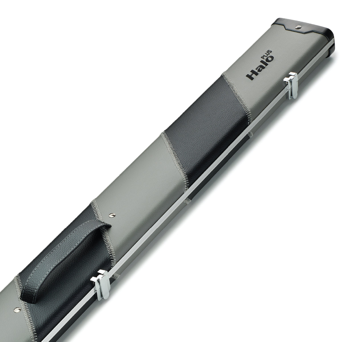 Peradon Grey & Black Stripe Halo Plus 3/4 Cue Case Close Up