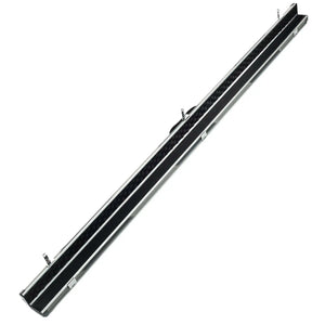 Peradon Grey and Black Stripe Halo Thin One Piece Cue Case full open view