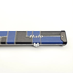 Peradon Limited Edition Black & Blue Patch Halo 3/4 Cue Case - Halo logo view