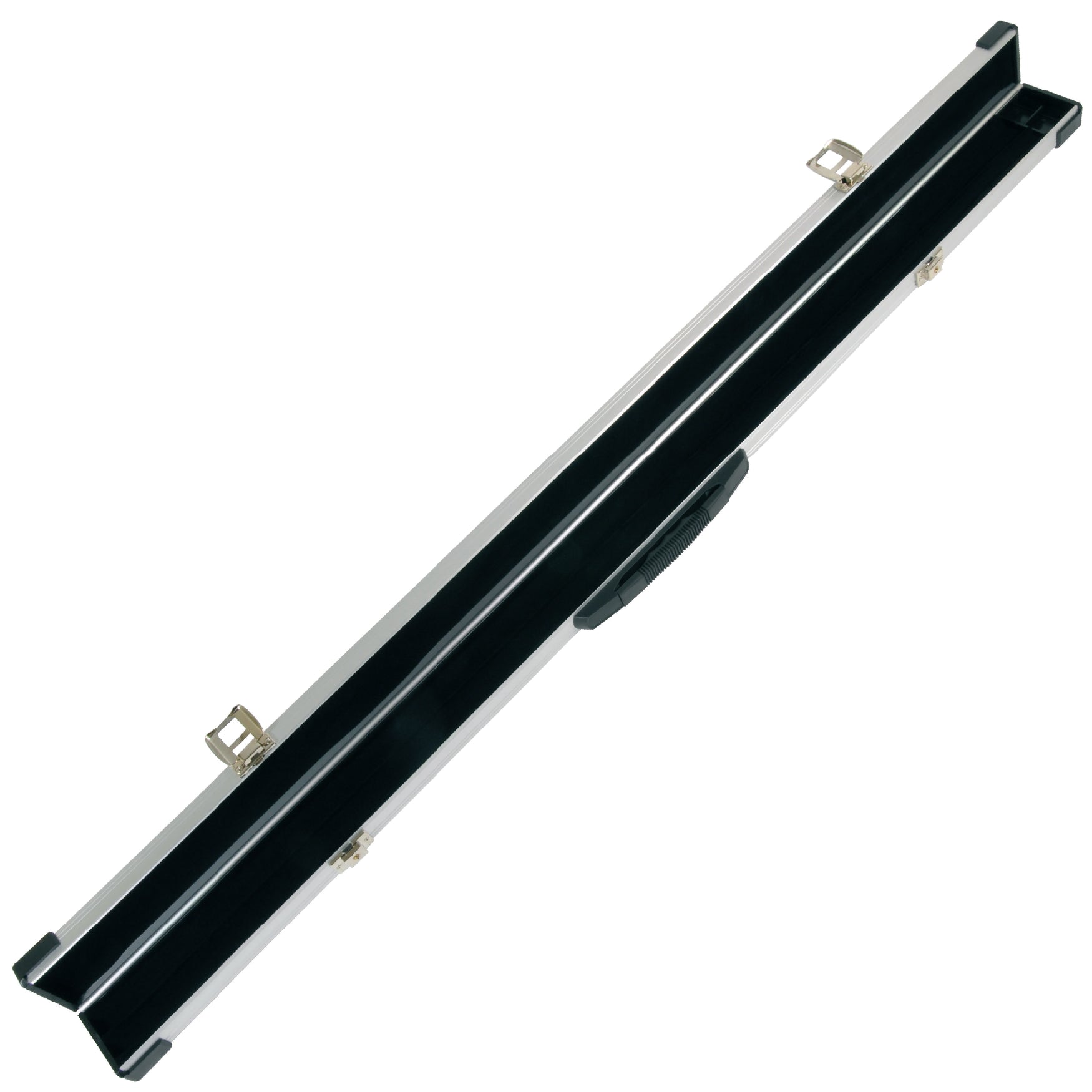 Peradon Silver Aluminium 3/4 Cue Case Open