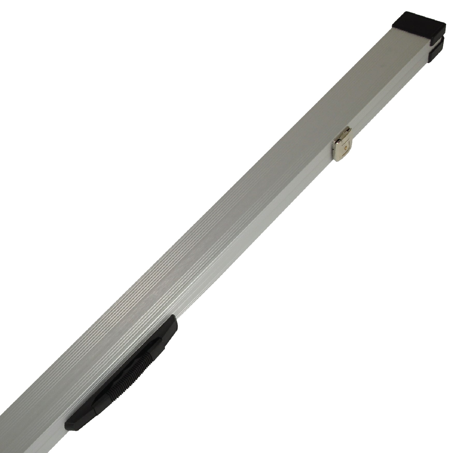 Peradon Silver Aluminium One Piece Cue Case Close Up