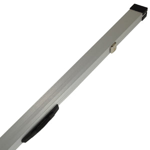 Peradon Silver Aluminium One Piece Cue Case Close Up