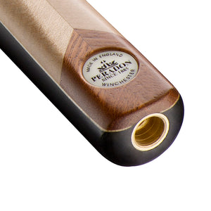 Peradon Winchester 3/4 Jointed Snooker Cue. Badge view