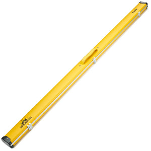 Peradon Yellow Halo Wide One Piece Cue Case full lengh view closed