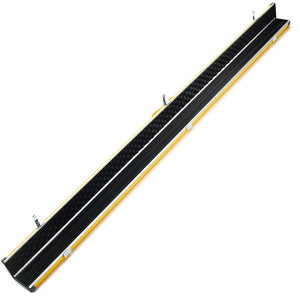 Peradon Yellow Halo Wide One Piece Cue Case full open view