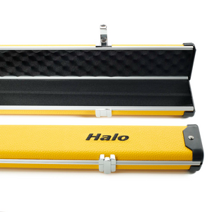 Peradon Yellow Halo Wide One Piece Cue Case open end view
