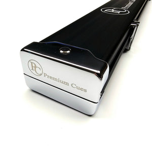 Premium Cues Aluminium 3/4 Cue Case - End cap close up view