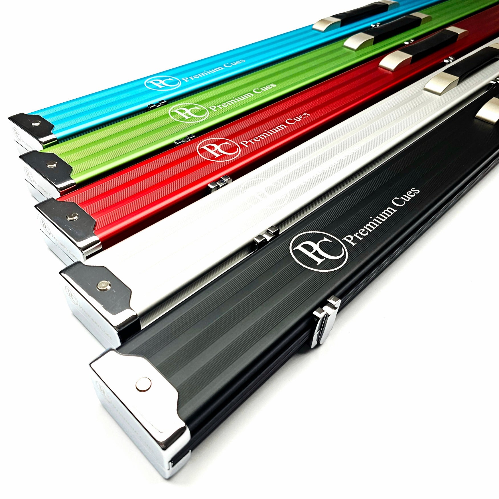 Premium Cues Aluminium 3/4 Cue Case - Various on angle view