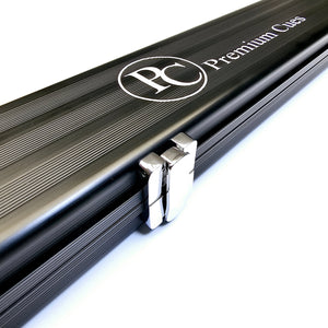 Premium Cues Aluminium One Piece Cue Case in black close up