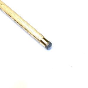 Tip of the Premium Cues Apex Handmade 8 Ball Pool Cue with brass ferrule and high-quality cue tip for precise ball control.