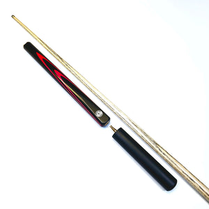 Premium Aspire 55 inch, handmade three quarter jointed 8 Ball Pool Cue on full cue view