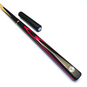 Premium Cues Aspire 55 Inch, handmade three quarter jointed 8 Ball Pool Cue On Angle View with Mini Butt