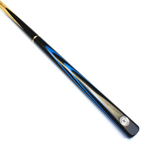 Premium Cues, Aspire 57 inch, handmade three quarter jointed 8 Ball Pool Cue, Angle view