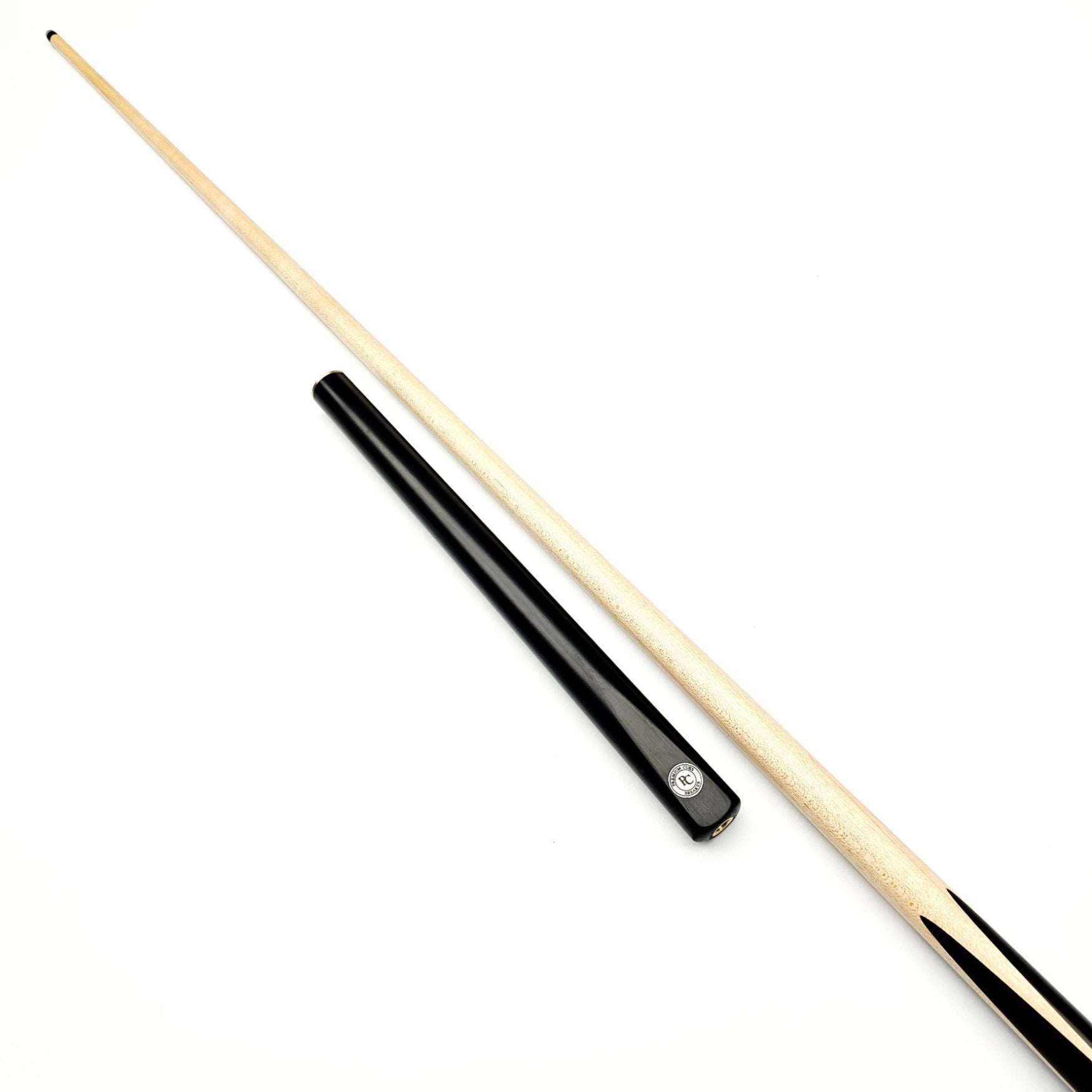 Premium Cues BREAKER 3/4 Jointed - 8 Ball Pool Break Cue - MAPLE On angle view