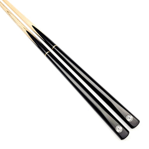Premium Cues BREAKER 3/4 Jointed 8 Ball Pool Break Cue with sleek black butt and natural shaft, ideal for powerful break shots.