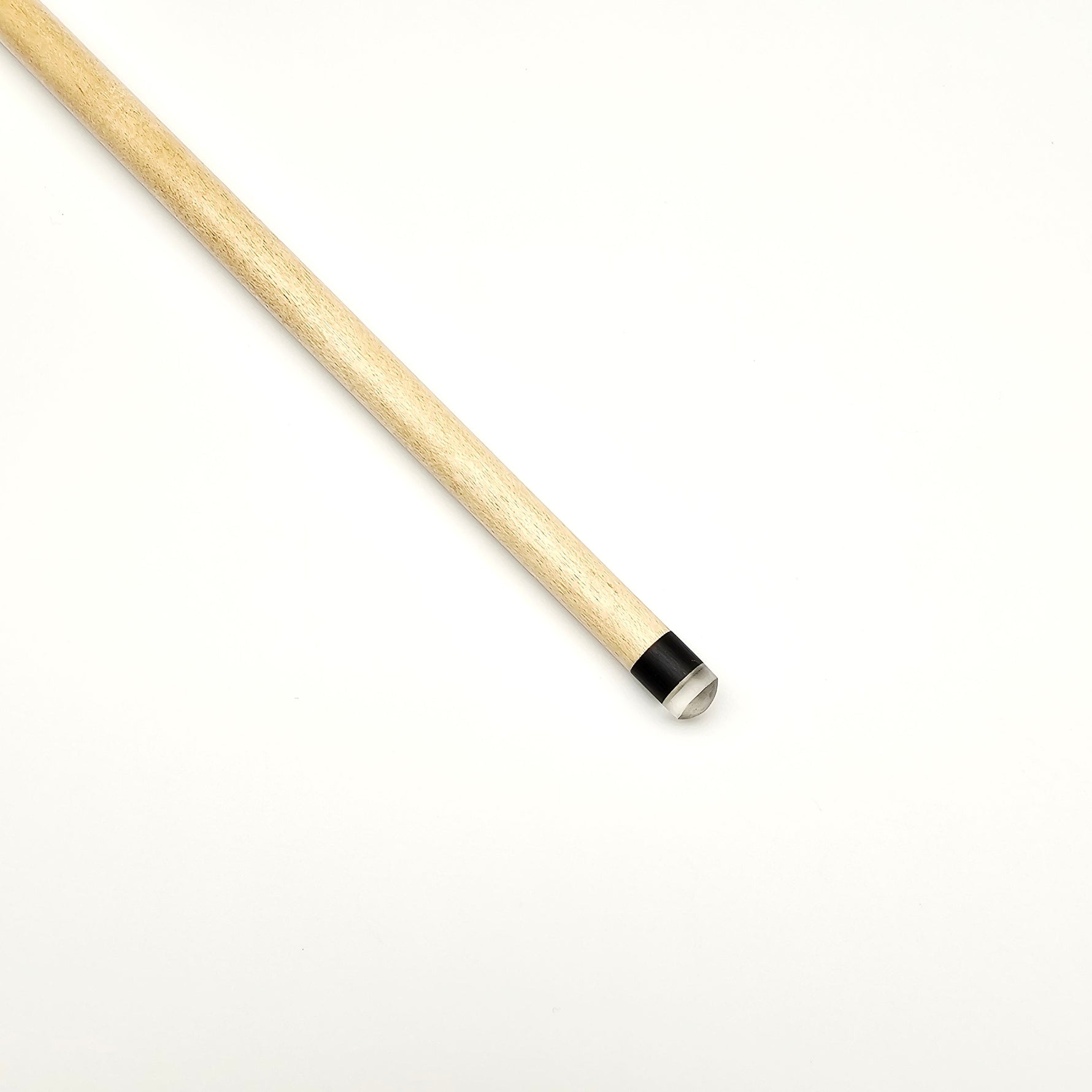 Straight view of Premium Cues BREAKER One Piece 8 Ball Pool Break Cue shaft highlighting smooth ash finish and precision tip