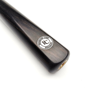 Premium Cues BREAKER logo on the cue butt, showcasing the brand's quality craftsmanship for 8 Ball Pool Break Cues.