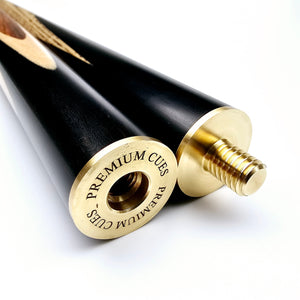 Premium Cues Enigma Handmade 3/4 Jointed Snooker Cue joint view
