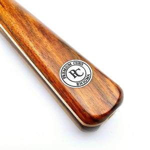 Premium Cues Enigma Handmade One Piece Snooker Cue badge view
