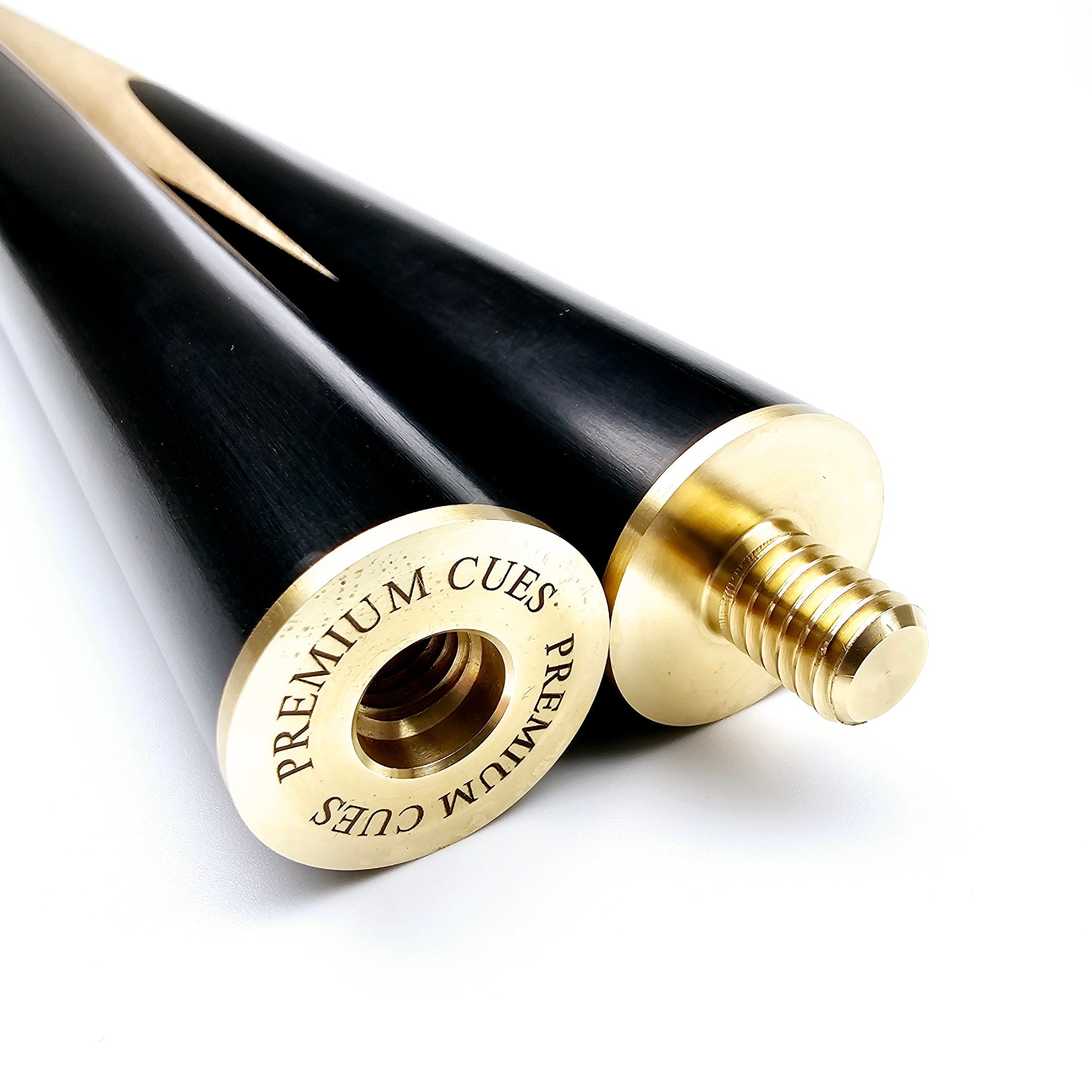 Premium Cues Evolve Handmade 3/4 Jointed Maple Snooker Cue joint view