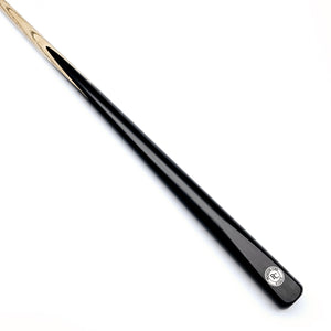 Premium Cues Evolve Handmade One Piece Ash Snooker Cue on angle view