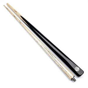 Premium Cues Evolve Handmade Titanium Two Piece Snooker Cue on angle view
