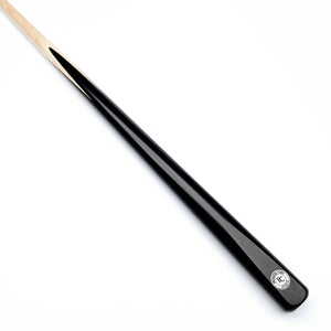 Premium Cues Evolve (Maple) Handmade One Piece Snooker Cue - On angle view