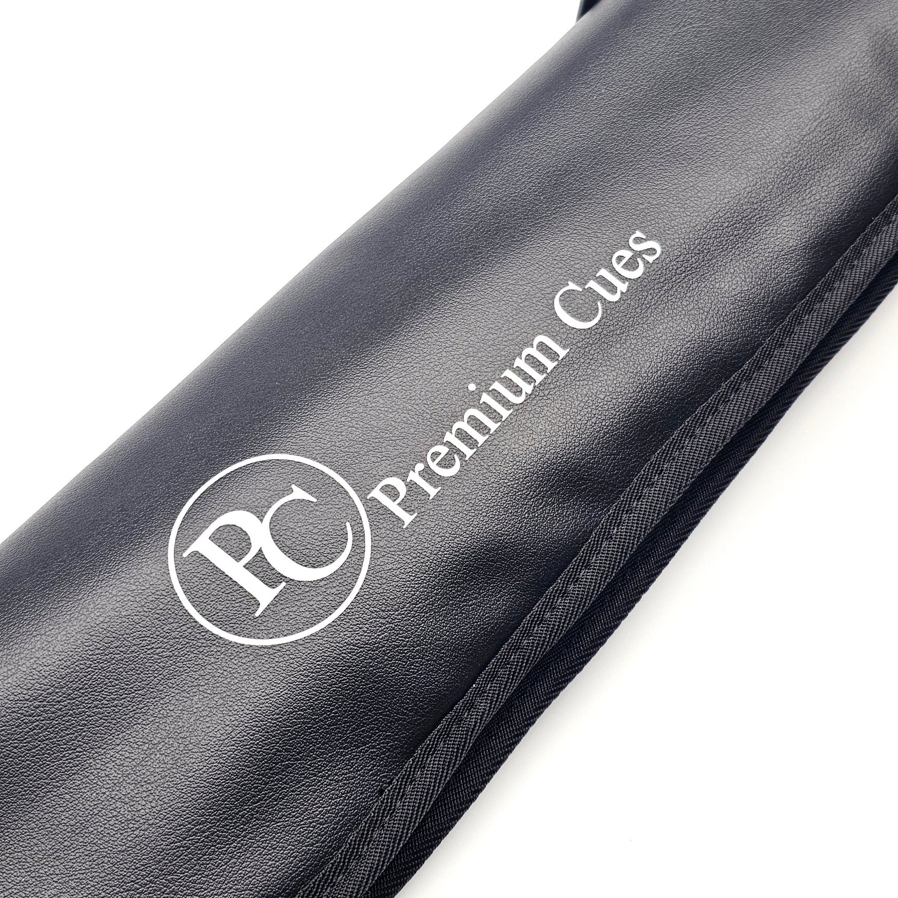 Premium Cues Full Zip Two Piece Cue Case - Logo view