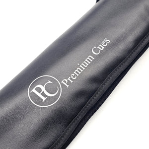 Premium Cues Full Zip Two Piece Cue Case - Logo view