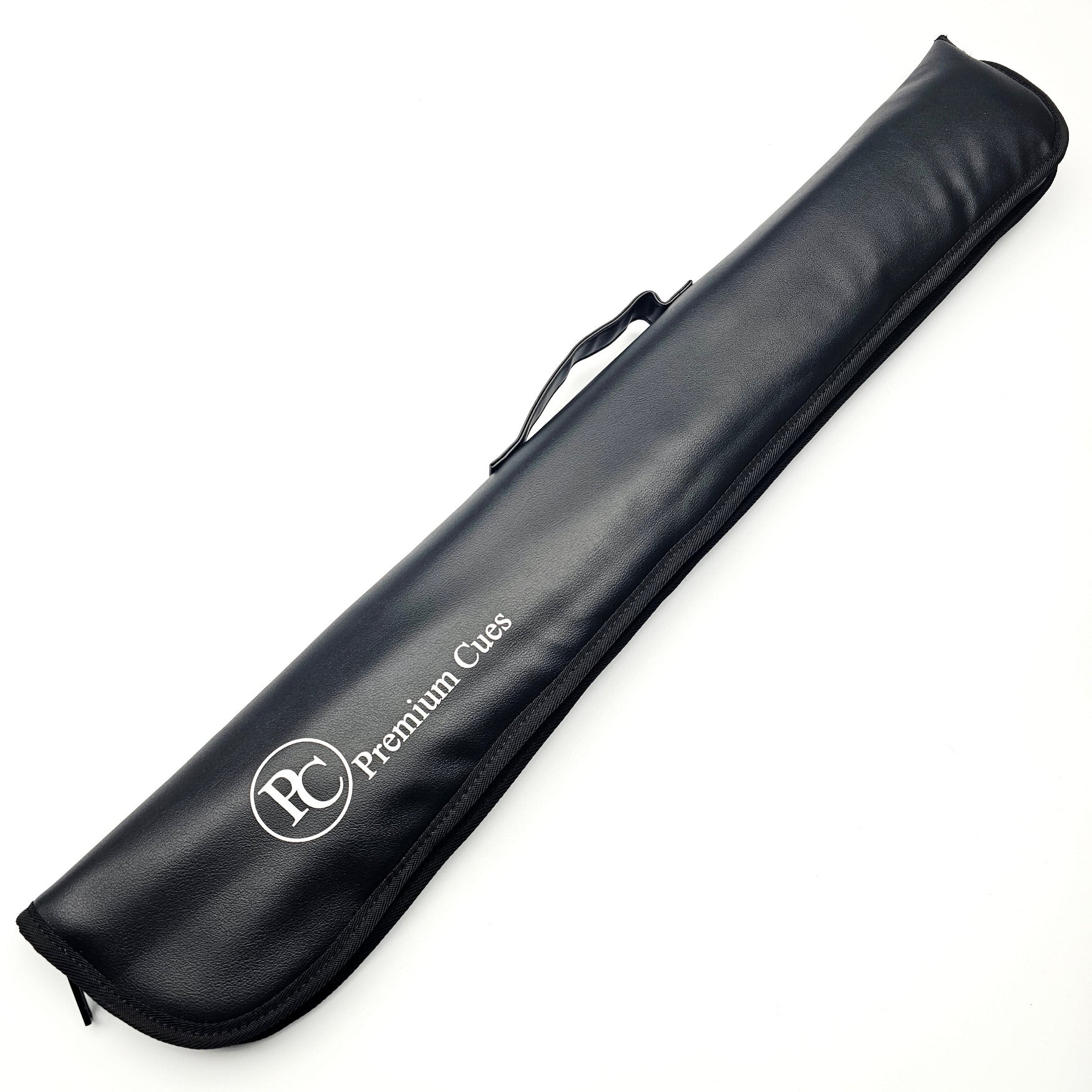 Premium Cues Full Zip Two Piece Cue Case - On angle view