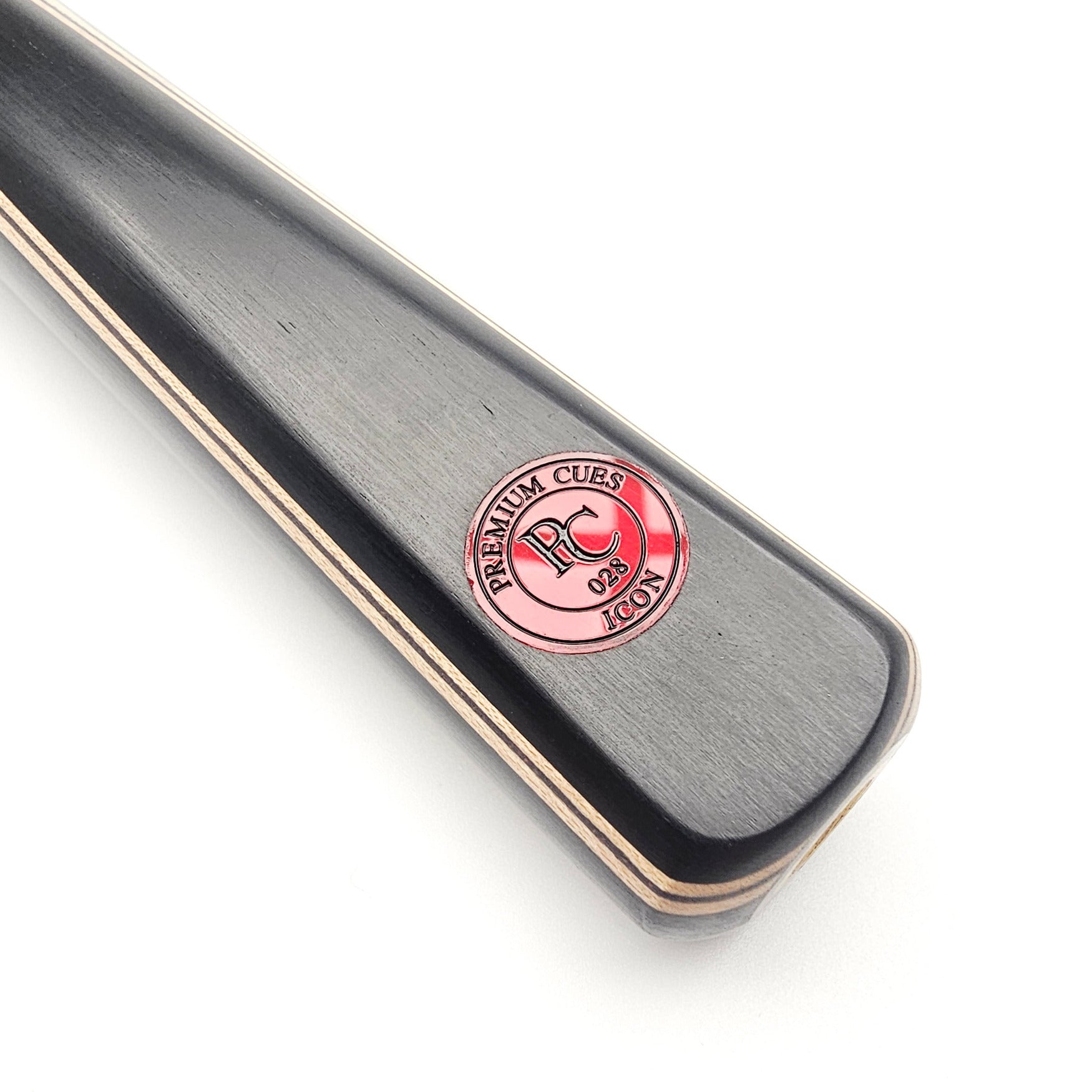 Premium Cues ICON No.028 - One Piece Snooker Cue - Badge view