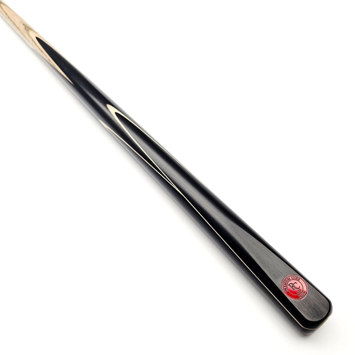Premium Cues ICON No.033 - One Piece Snooker Cue - On angle view