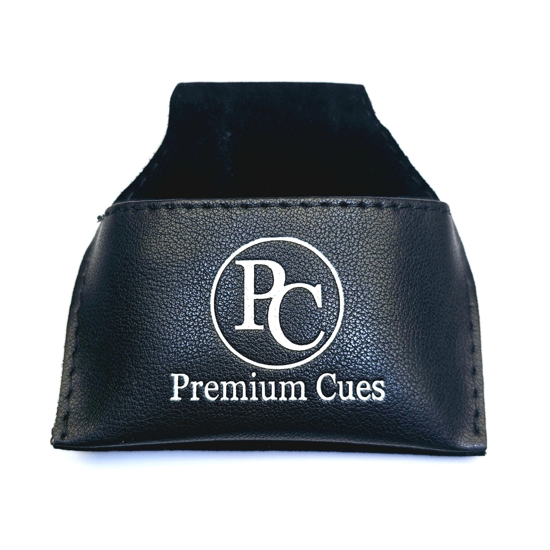 Premium Cues Leather Chalk Pouch - Black