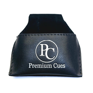 Premium Cues Leather Chalk Pouch - Black
