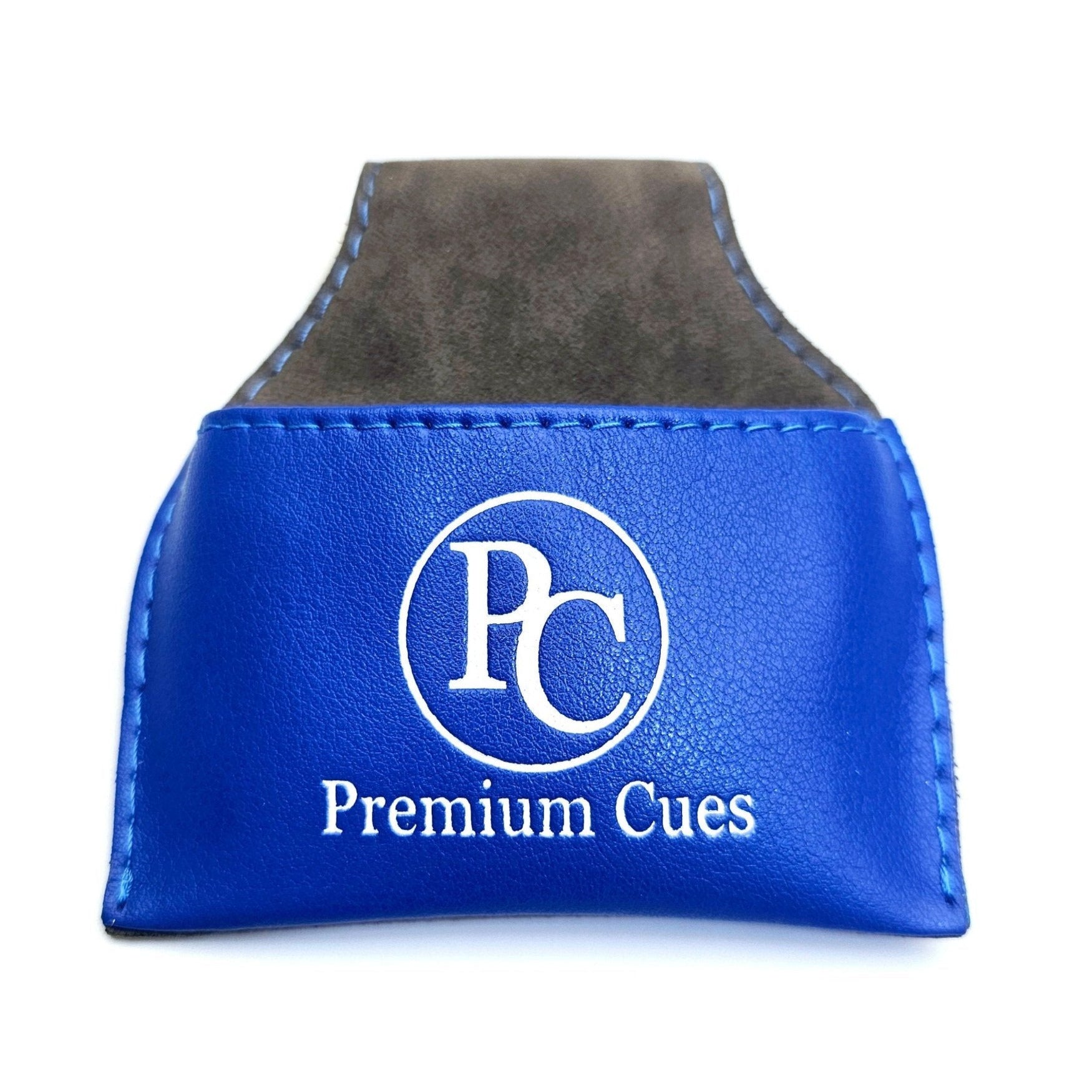 Premium Cues Leather Chalk Pouch - Blue