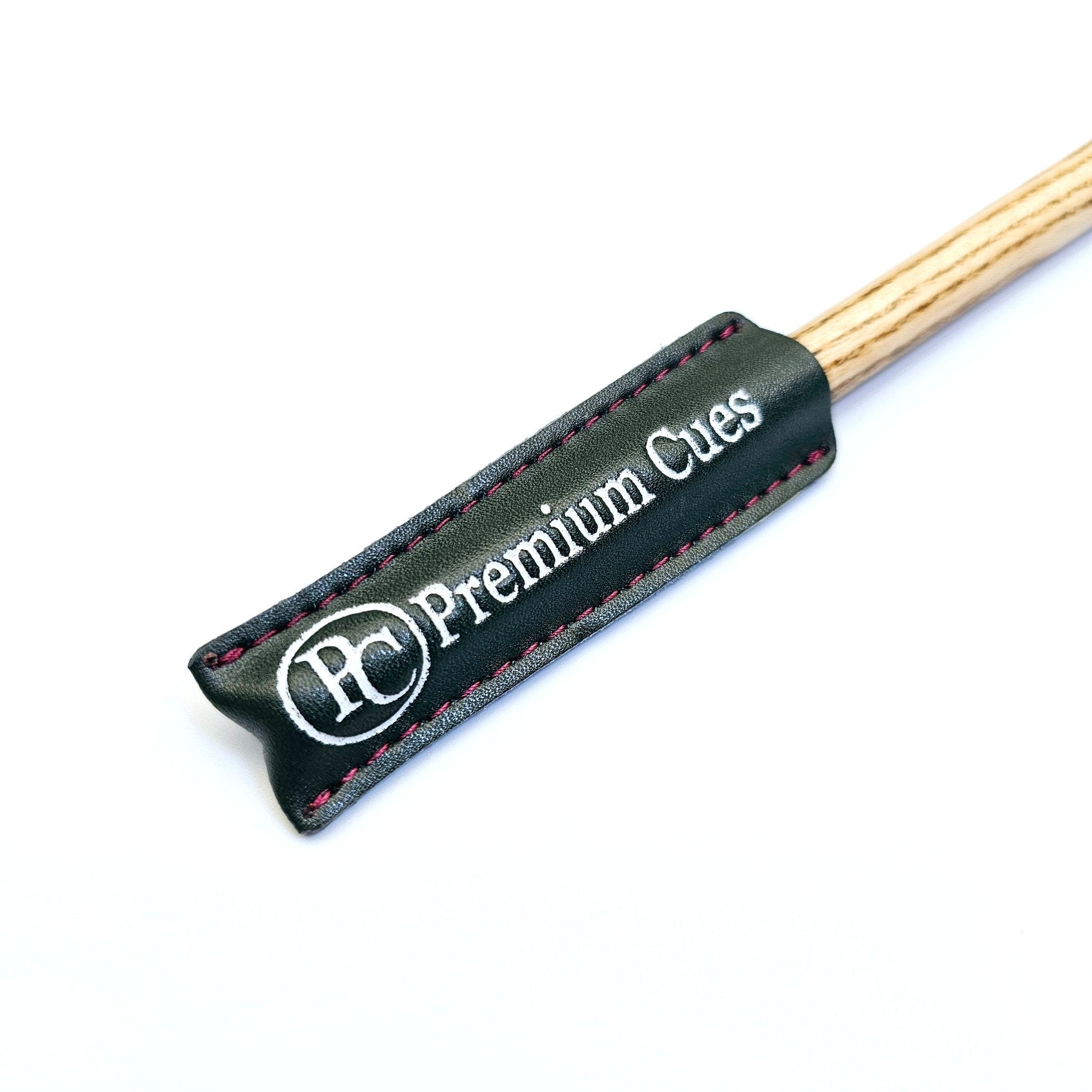 Premium Cues Leather Cue Tip Protector - Dark Green