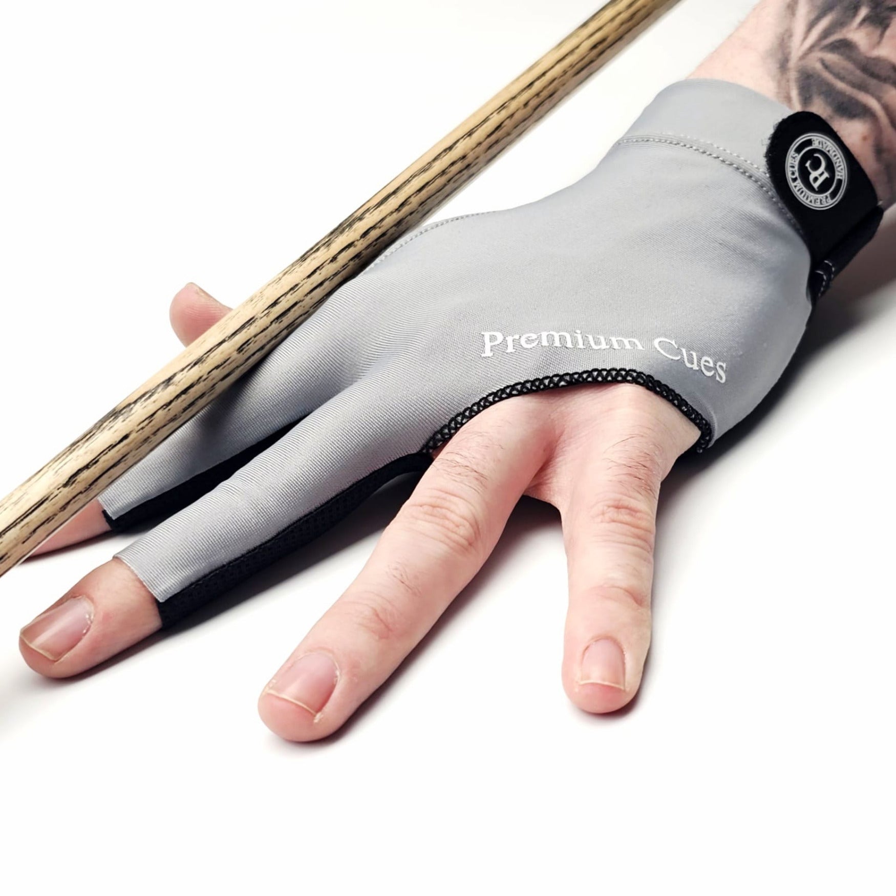 Premium Cues Left Hand Cueing Glove - Grey