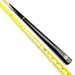 Premium Cues Next-Gen 52" Junior Snooker Cue shown with measuring tape, highlighting its ideal length for young players in cue sports.