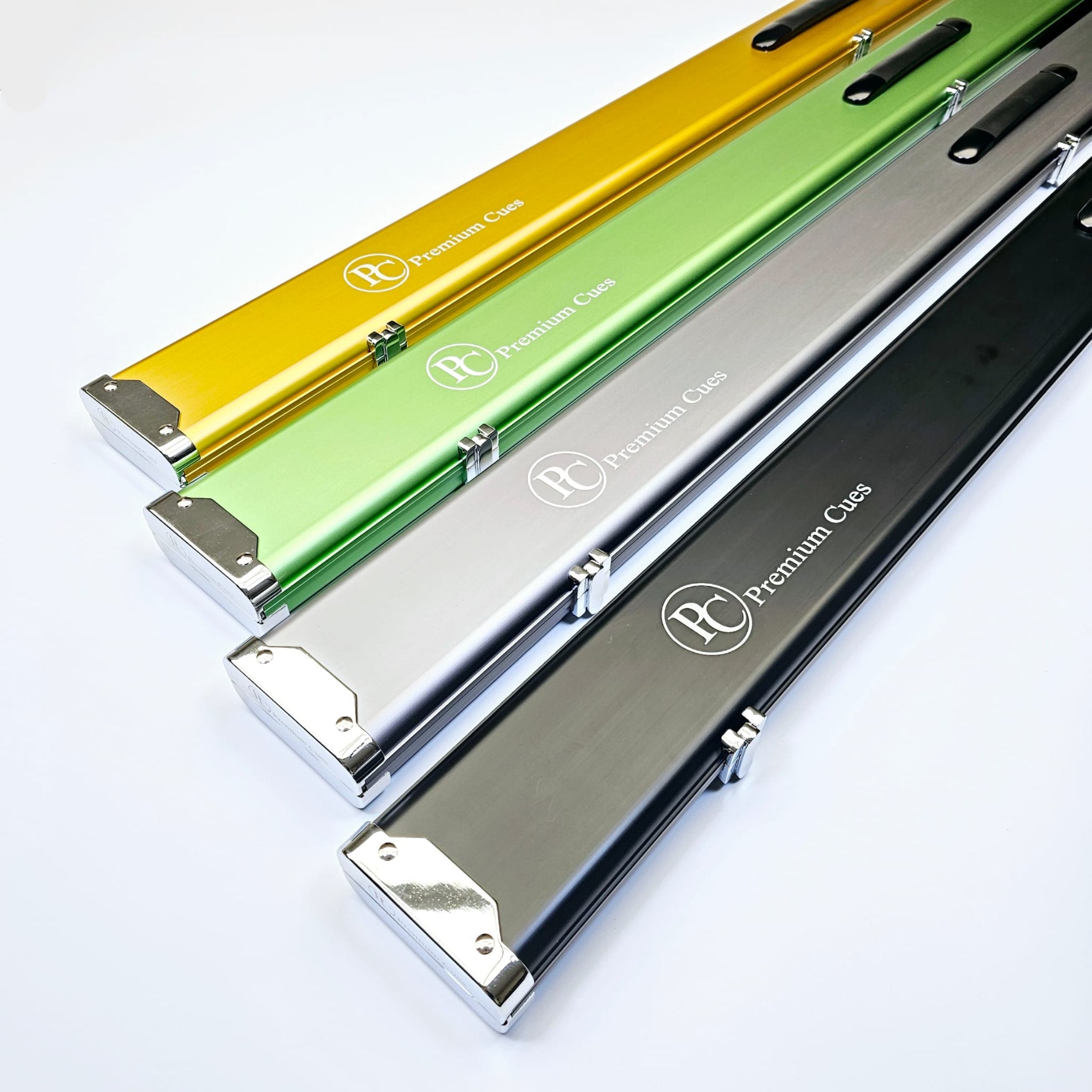 Premium Cues One Piece 3 Channel Aluminium Cue Cases 