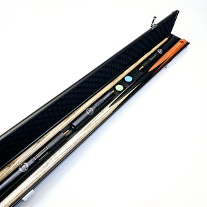 Premium Cues One Piece 3 Channel Aluminium Cue Cases open case view