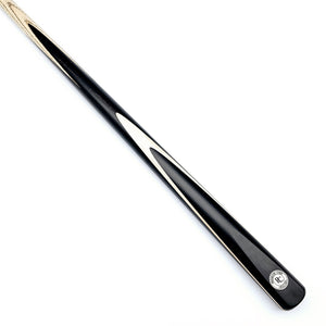 Premium Cues Original Handmade One Piece Snooker Cue - On angle view