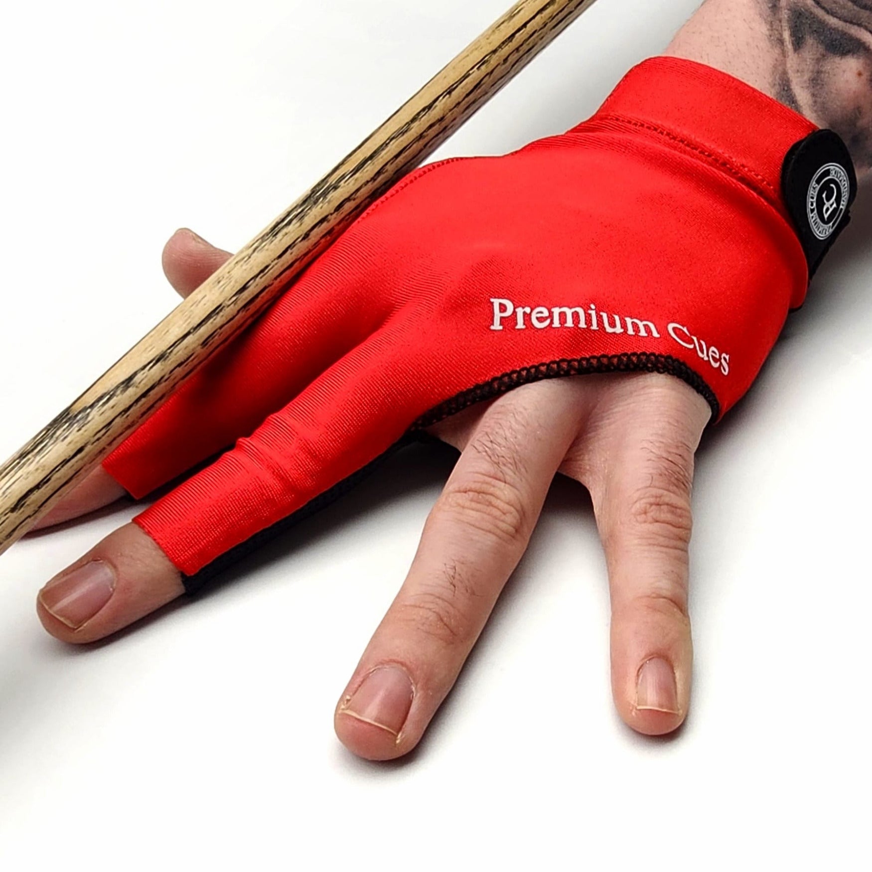 Premium Cues Right Hand Cueing Glove - Red