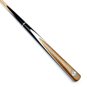 Premium Cues Rocket (Ash) Handmade 3/4 Jointed Snooker Cue - On angle view
