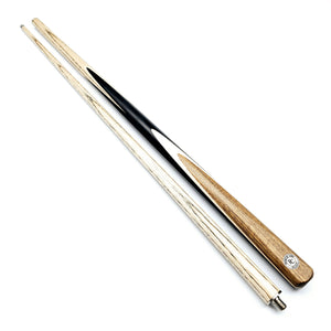 Premium Cues Rocket Handmade Titanium Two Piece Snooker Cue on angle view
