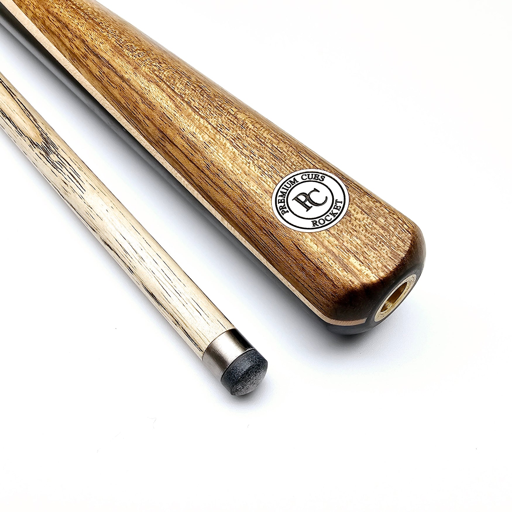 Premium Cues Rocket Handmade Titanium Two Piece Snooker Cue tip and joint view