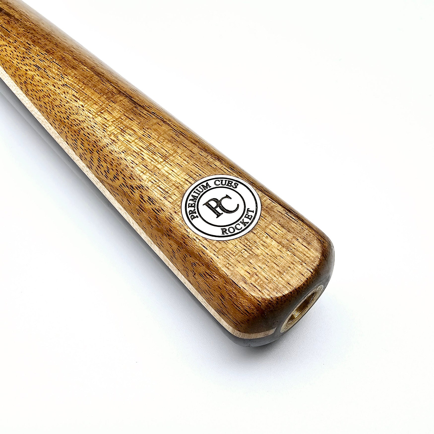 Premium Cues Rocket (Maple) Handmade One Piece Snooker Cue - Badge view