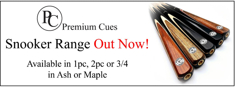 Premium Cues Snooker Range Out Now banner
